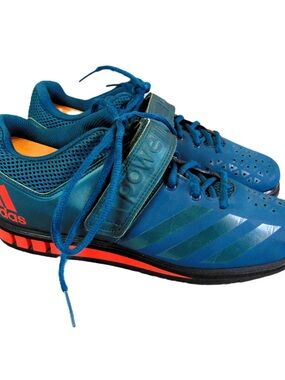 Adidas Powerlift 3.1 Weightlifting Shoes Men’s 8 Petrol Blue Strap BA8014
